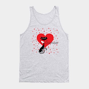 Siamese Cat Lover Retro Tank Top